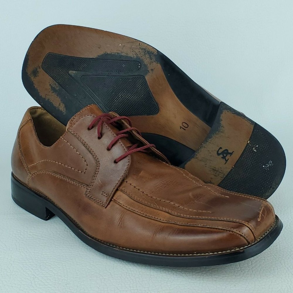 Stacy Adams Corrado Brown Leather Dress Shoes Oxfords Men's Size 10